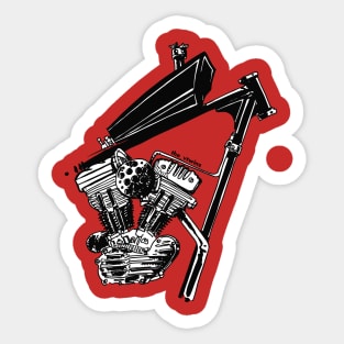 sporty chopper Sticker